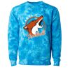 Unisex Midweight Tie-Dyed Crewneck Sweatshirt Thumbnail